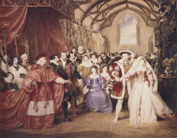 James Stephanoff The Banquet Scene,king Henry- The fairest hand i ever touched play of henry VIII.Act i scene 4.Painted by command of His Majesty (mk47)